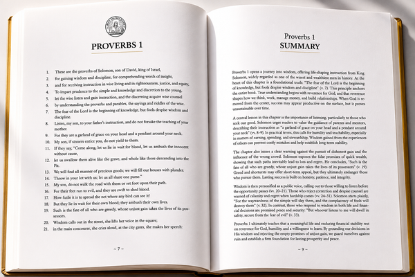 Solomon's Book of Proverbs Annotated