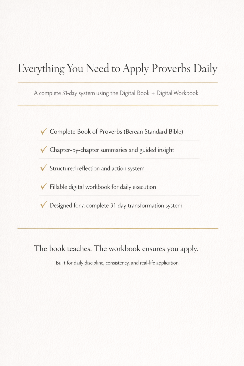 Jesus Teaches Money™: 31-Day Proverbs Wealth System (Book & Workbook Digital Bundle)